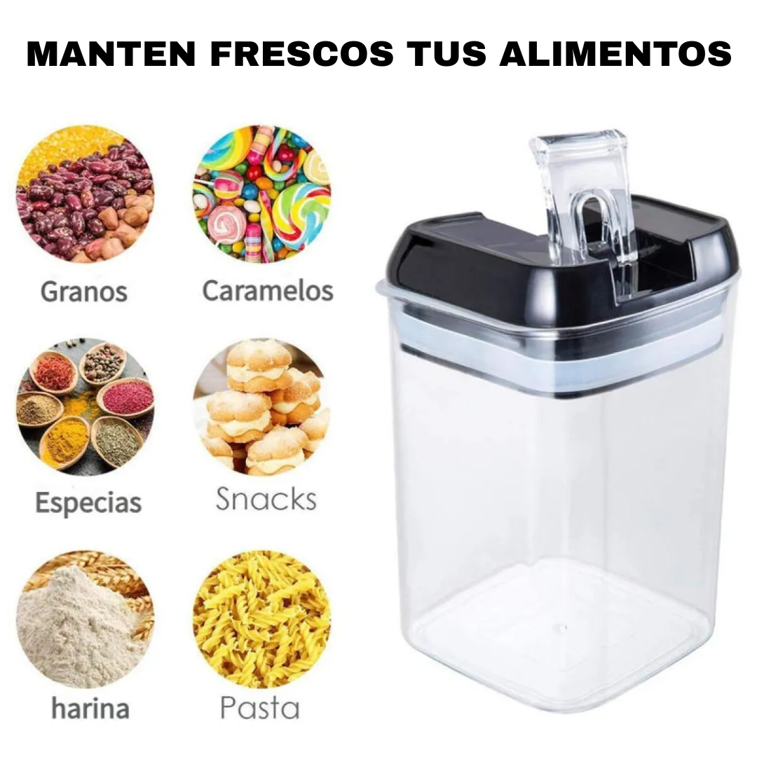 Pack de 7 Contenedores Herméticos de Plástico