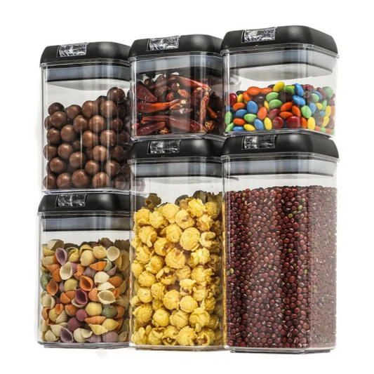 Pack de 7 Contenedores Herméticos de Plástico